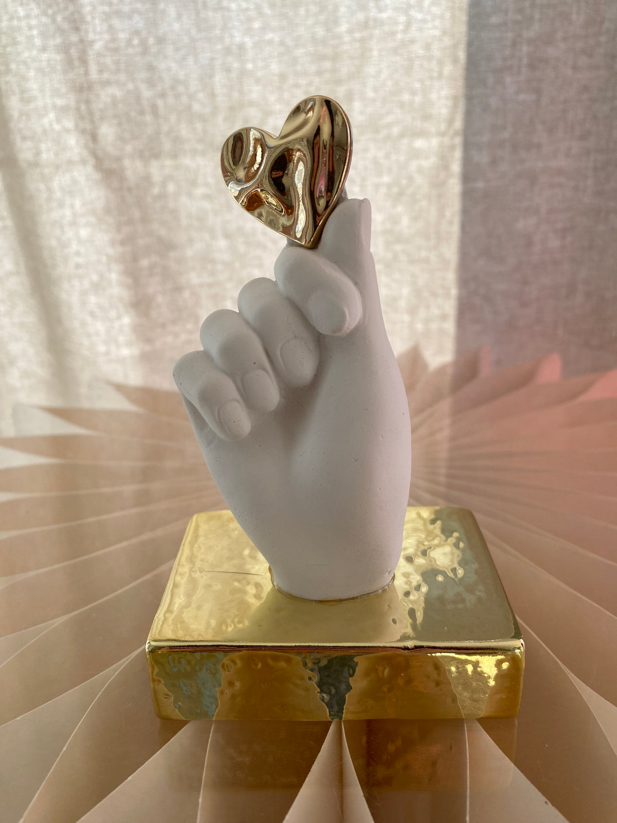 Sculture Decorative Romantiche, Cuore, Coppia, Mano - Bomboniere