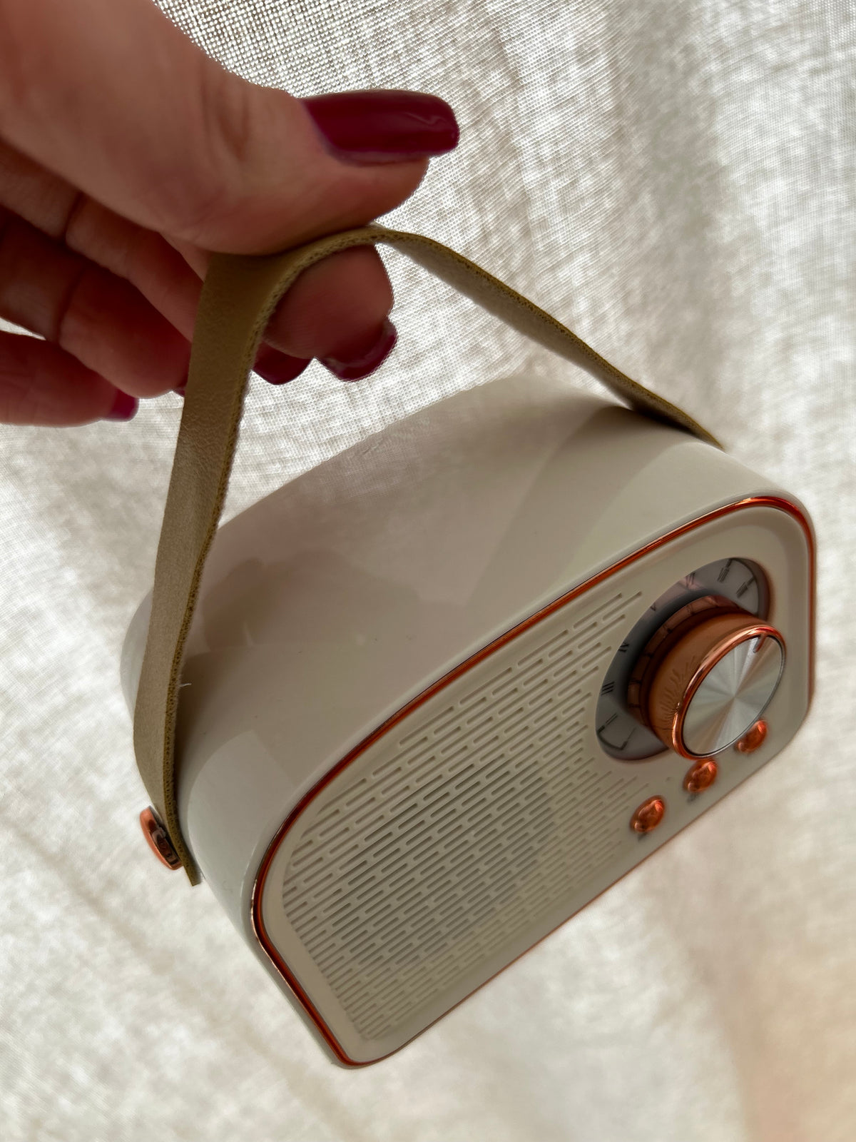 Cassa Bluetooth Portatile Vintage – Ricaricabile USB-C, Radio e Speaker Design Retrò
