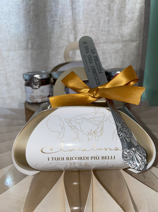 Bomboniera Gastronomica con Marmellate Siciliane e Spalmino con Frase