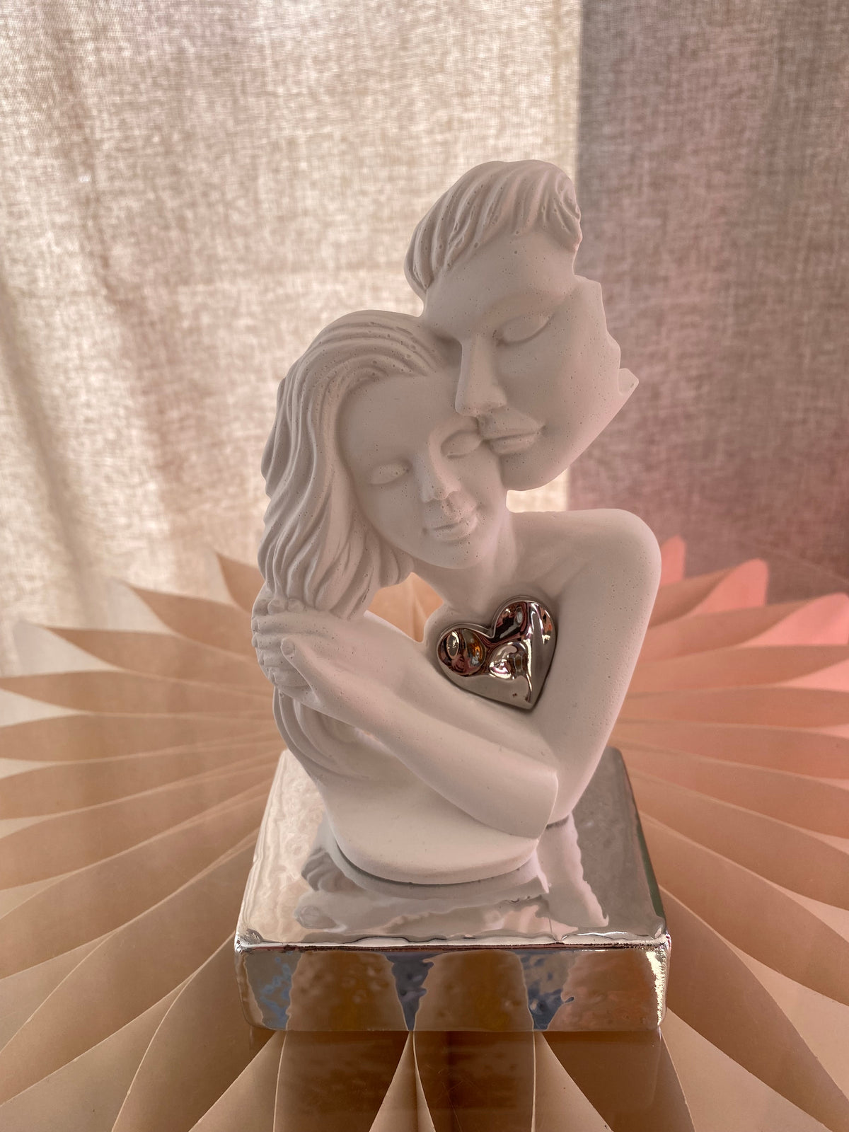 Sculture Decorative Romantiche, Cuore, Coppia, Mano - Bomboniere