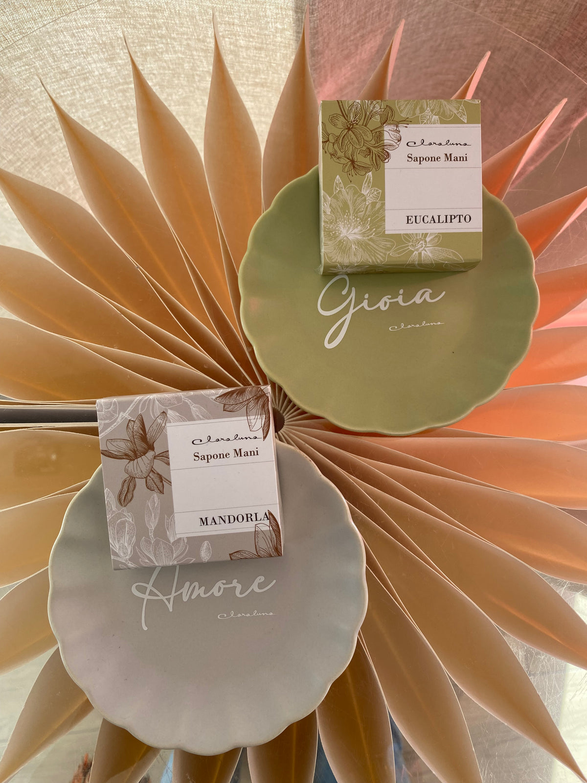 Set Sapone Mani Profumato con Piatto con Scritta – Bomboniera