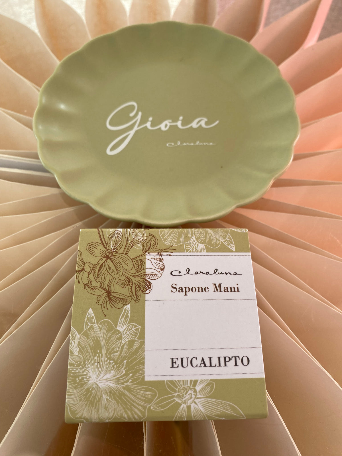 Set Sapone Mani Profumato con Piatto con Scritta – Bomboniera