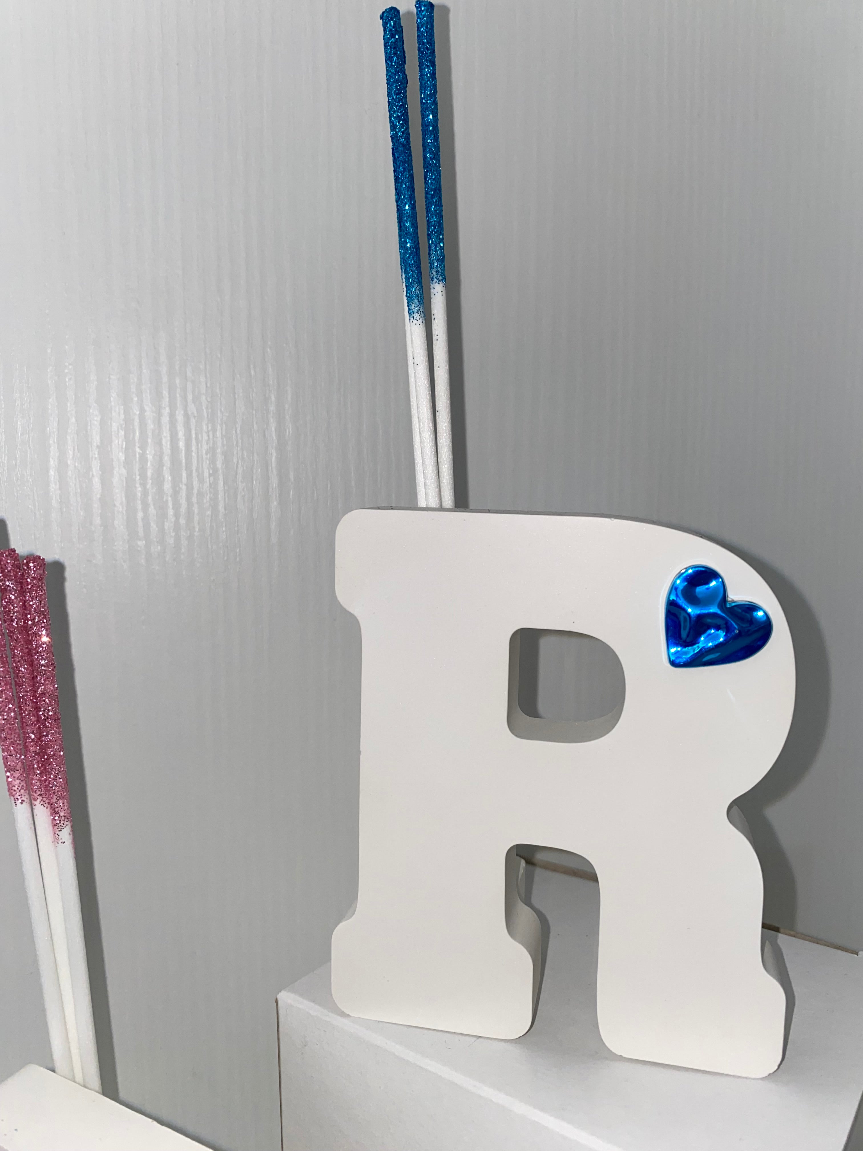 Profumatore Ambiente con Lettera Personalizzata – Diffusore Fragranza con Bastoncini