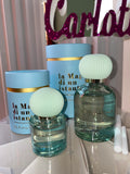 Diffusore Ambiente Blue Bell con Bottiglia in Vetro Verde e Pesca – Profumatore