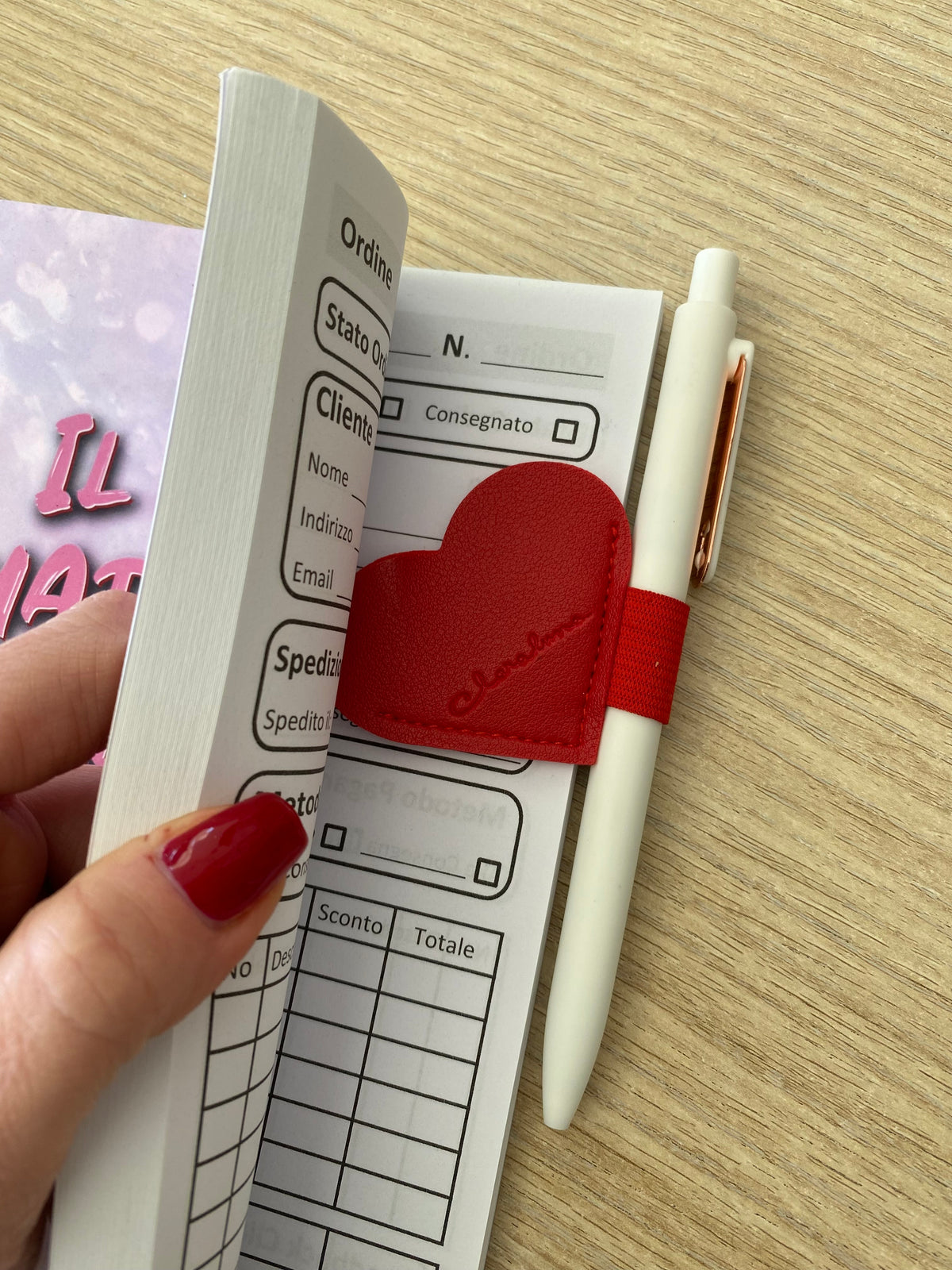 Penna con Segnalibro Cuore –