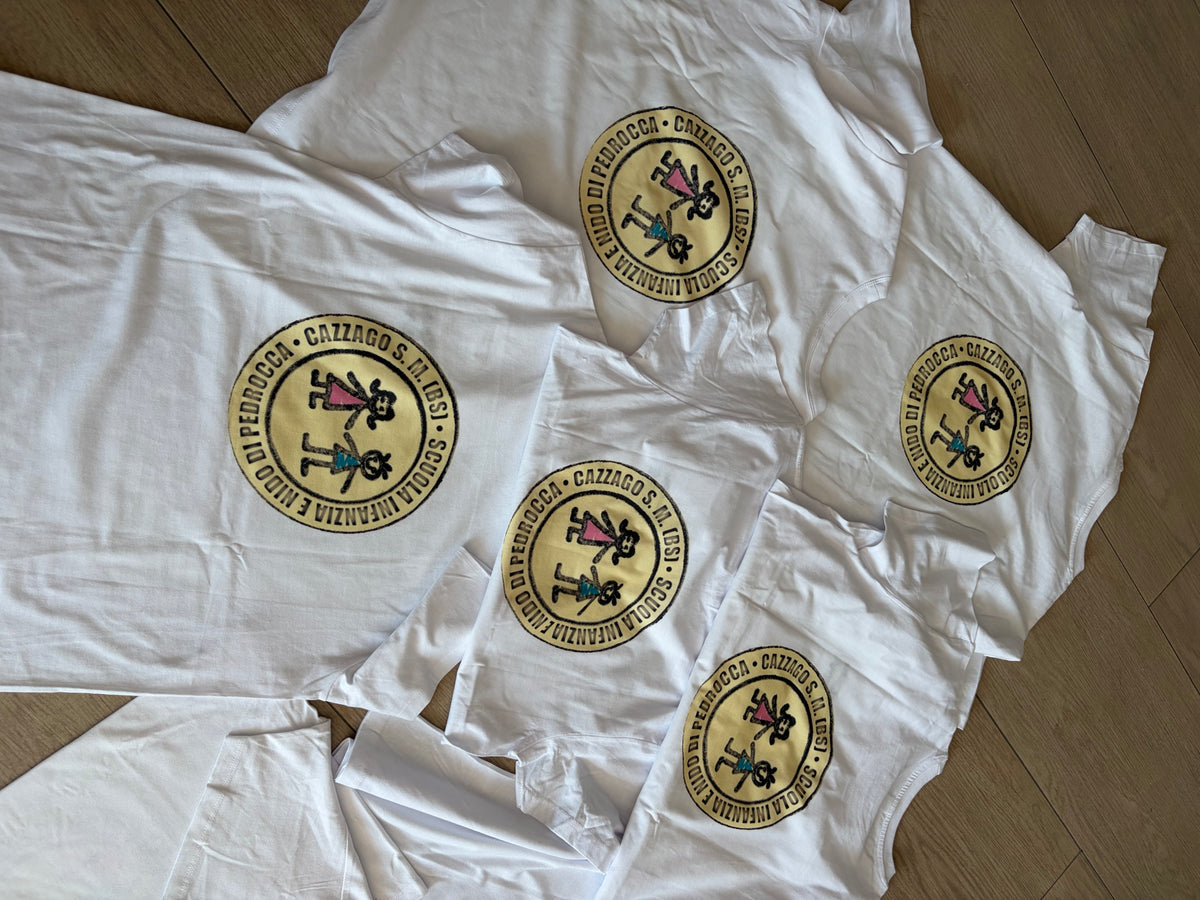 T-SHIRT STAMPA+RICAMO
