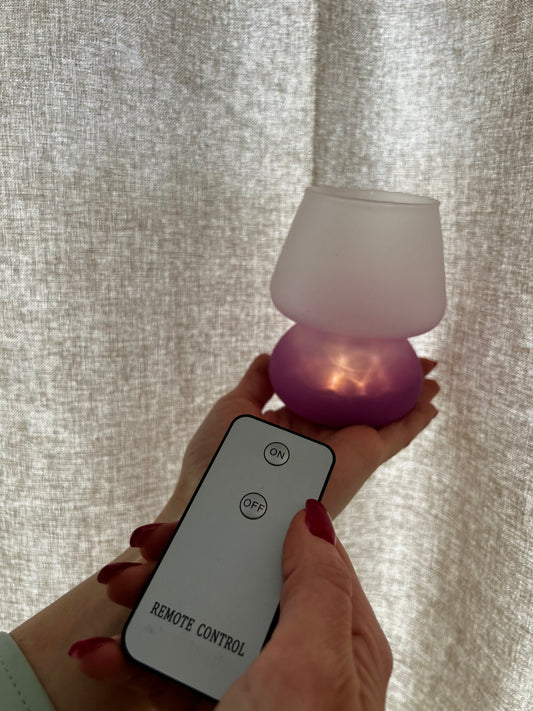 Lampada LED da Tavolo a Batterie con Telecomando – Luce Soffusa Design Moderno Bicolore