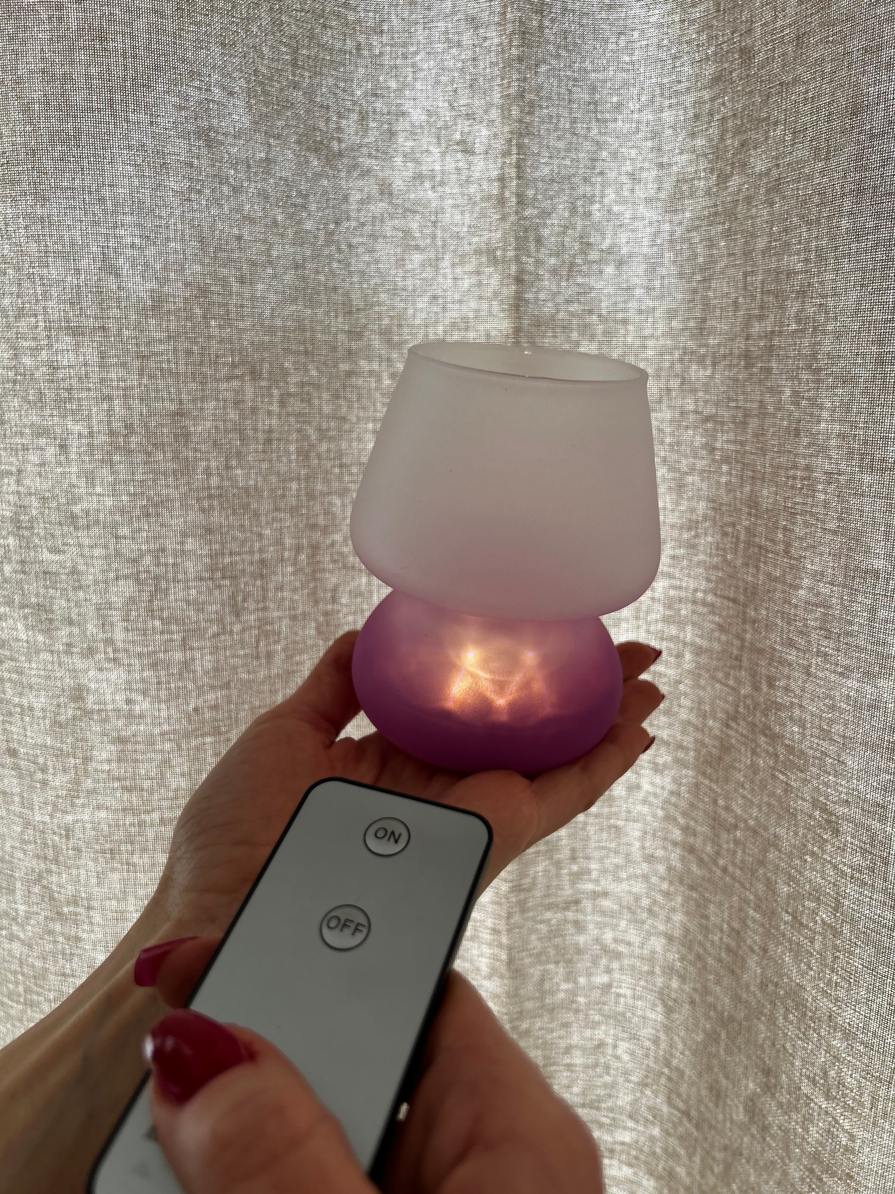 Lampada LED da Tavolo a Batterie con Telecomando – Luce Soffusa Design Moderno Bicolore