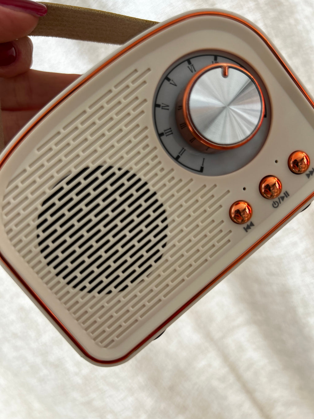 Cassa Bluetooth Portatile Vintage – Ricaricabile USB-C, Radio e Speaker Design Retrò